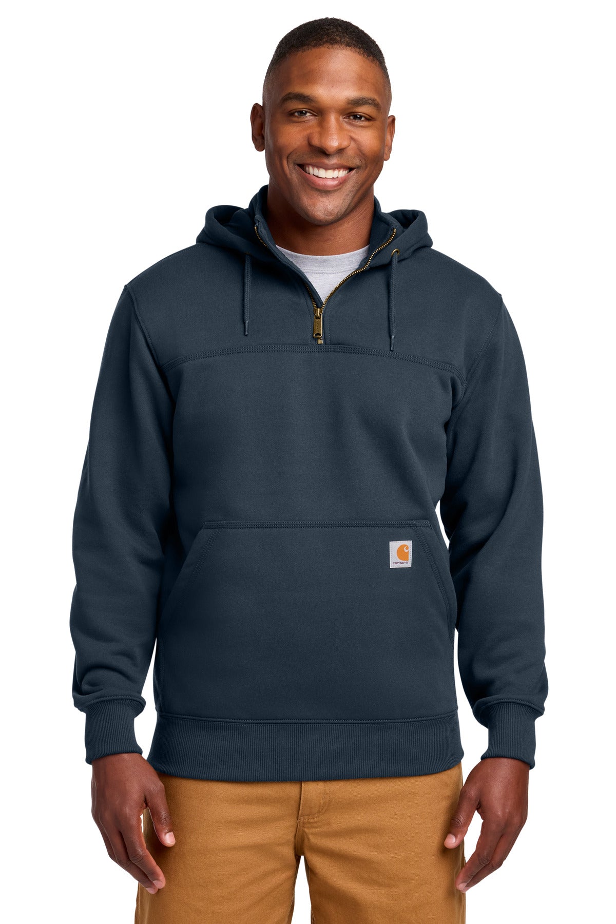 Carhartt ® Rain Defender ® Paxton Heavyweight Hooded Zip Mock Sweatshirt. CT100617