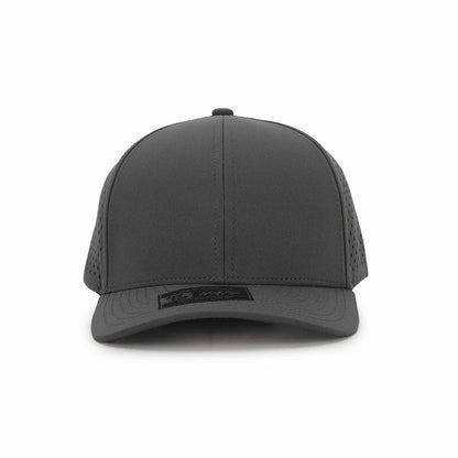 10 10 Hats – 6 Panel Waterproof Hat - Dark Gray - front view