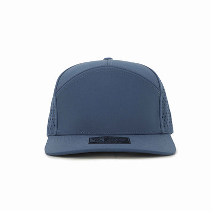 10 10 Hats – 7 Panel Waterproof Hat - Deep Blue - front view