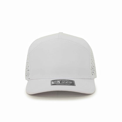 10 10 Hats – 7 Panel Waterproof Hat - White - front view
