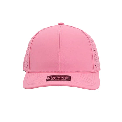 10 10 Hats – 6 Panel Waterproof Hat - Pink - front view