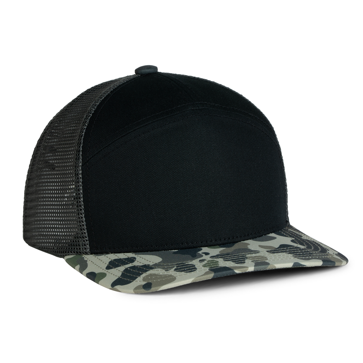 Sobro – The Seven Trucker - Black & Ranch Camo - product view