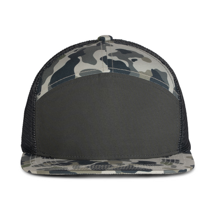 Sobro – The Seven Trucker Flat Bill - Coal & Ranch Camo - product view