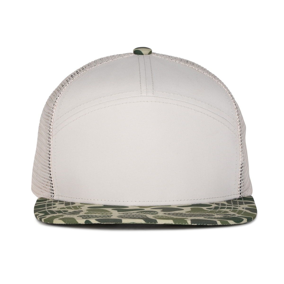 Sobro – The Seven Trucker Flat Bill - Greige/Duckland - product view