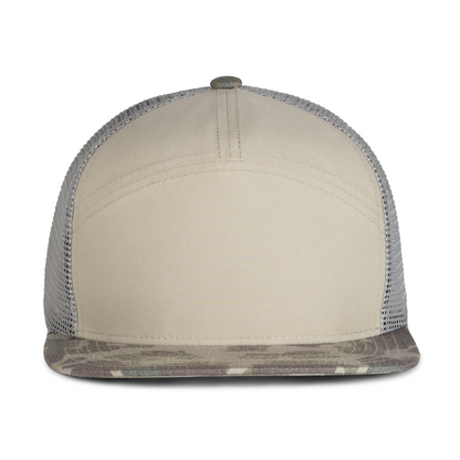 Sobro – The Seven Trucker Flat Bill - Oak & Buck Camo - product view