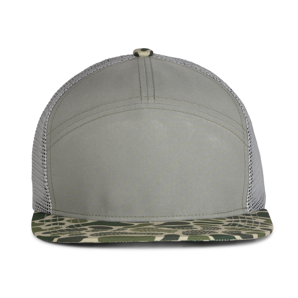 Sobro – The Seven Trucker Flat Bill - Sea Spray & Duckland Camo - product view