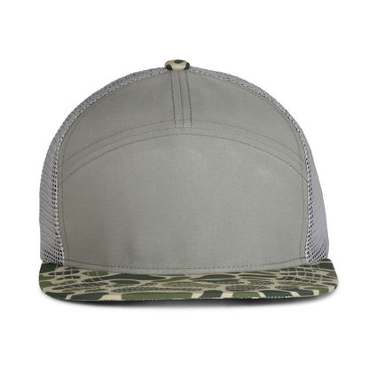 Sobro – The Seven Trucker Flat Bill - Sea Spray & Duckland Camo - product view