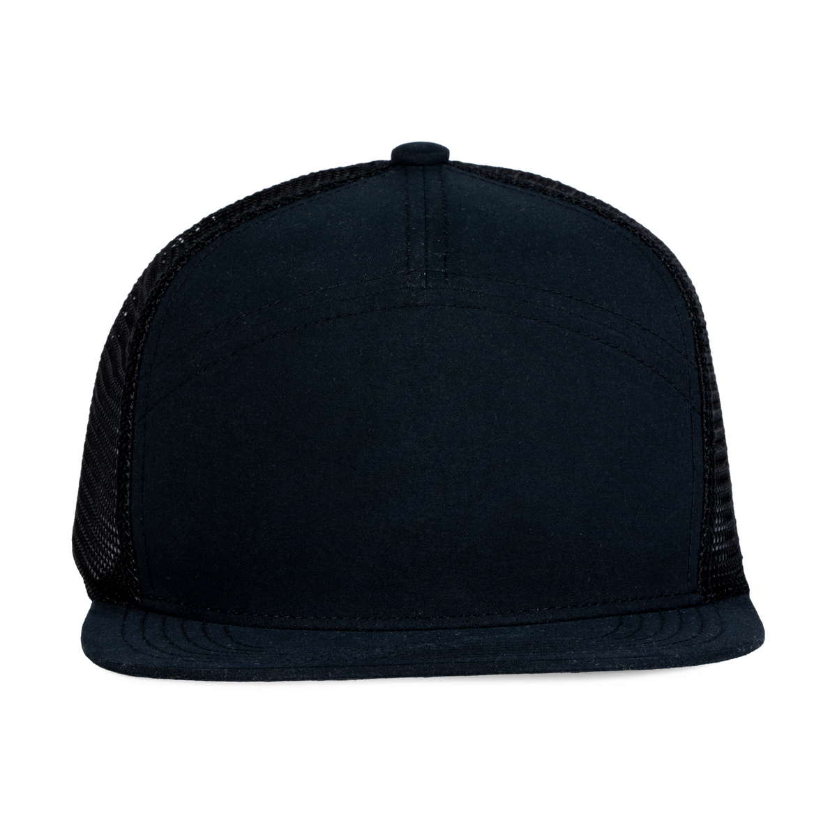 Sobro – The Seven Trucker Flat Bill - Black - product view