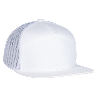 Sobro – The Seven Trucker Flat Bill - White - product view