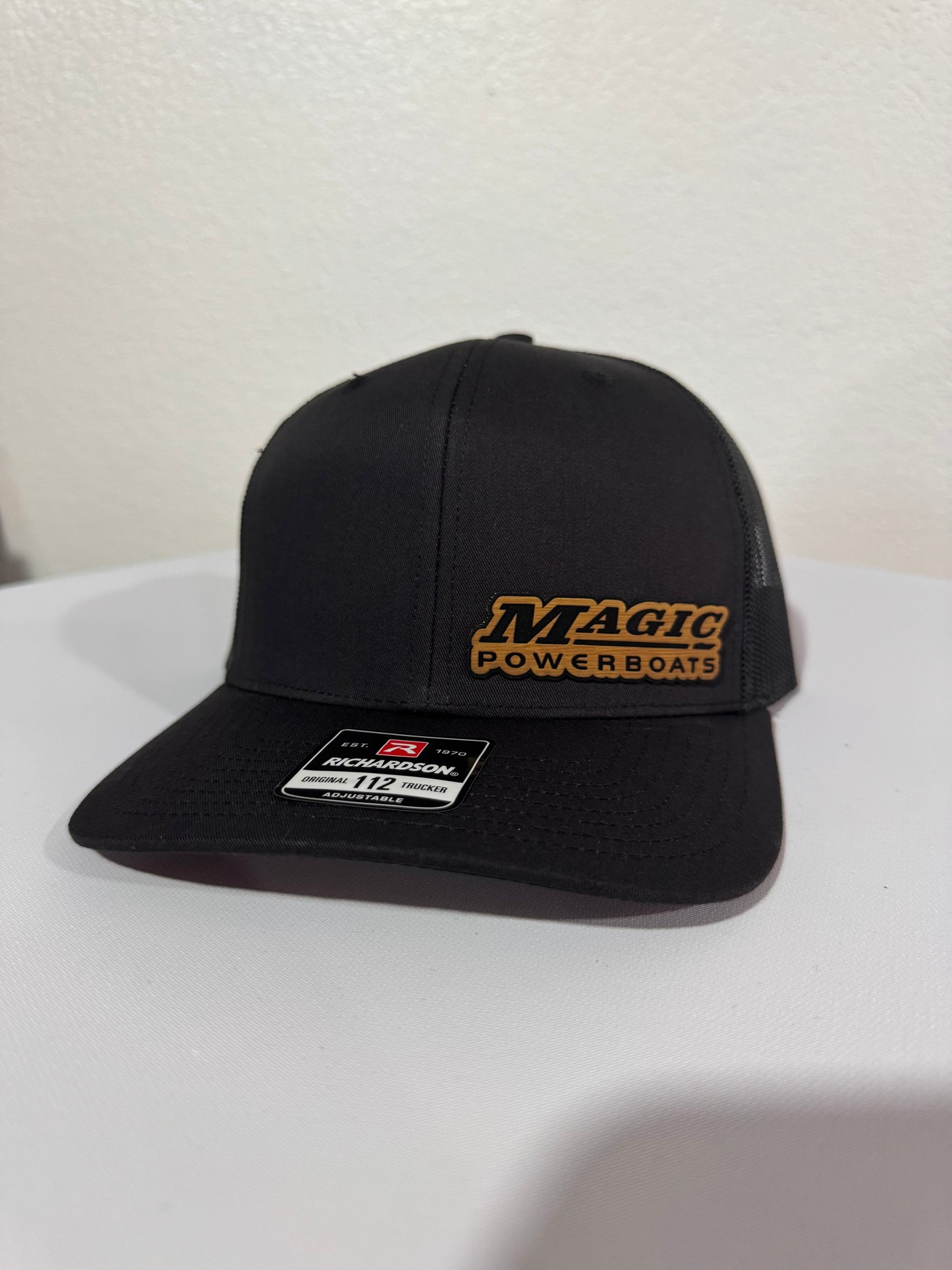 Magic powerboats leather patch hat Richardson 112