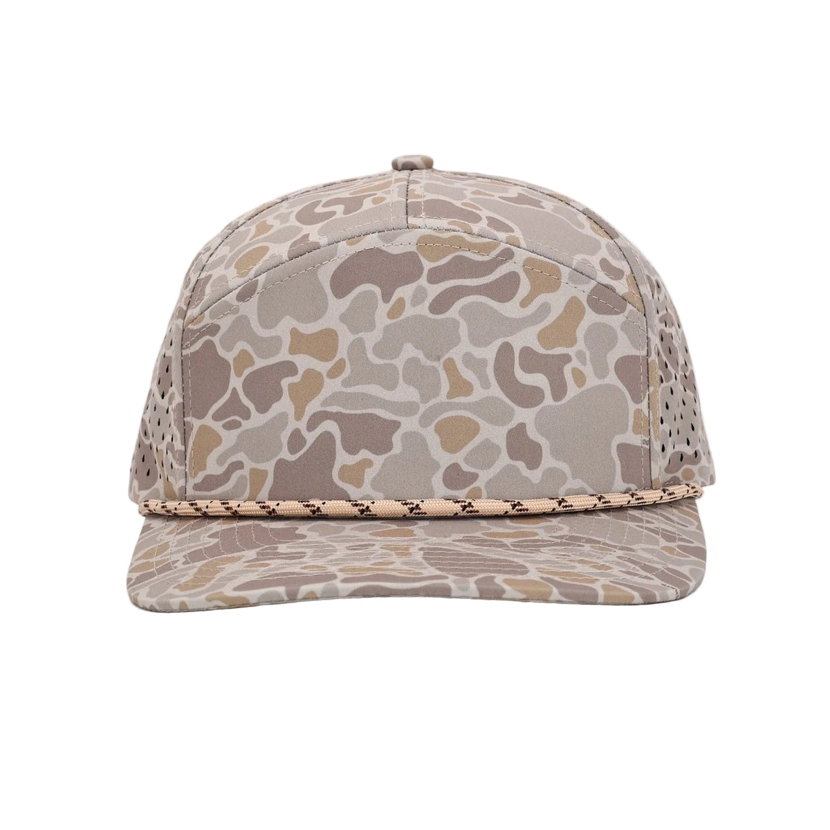10 10 Hats – 7 Panel Waterproof Rope Hat - Wild Desert Camo - front view
