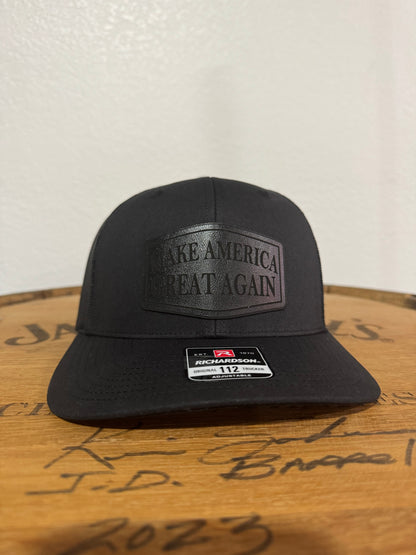 BLACK OUT HAT MAGA MAKE AMERICA GREAT AGAIN