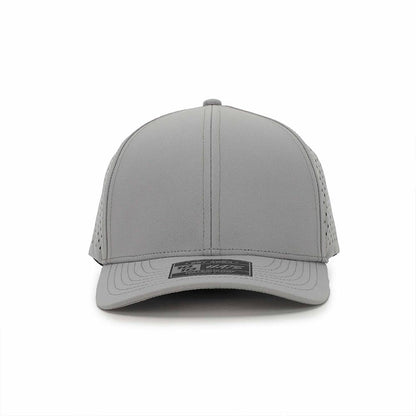 10 10 Hats – 6 Panel Waterproof Hat - Light Gray - front view