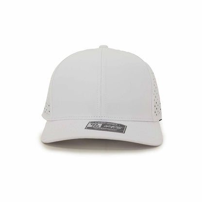 10 10 Hats – 6 Panel Waterproof Hat - White - front view