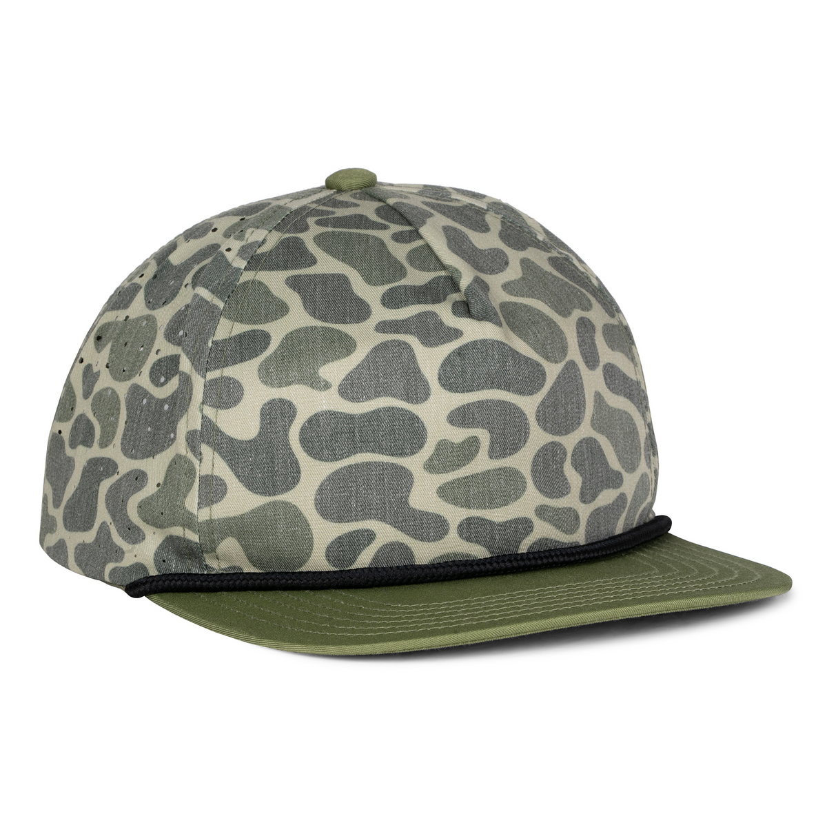 Sobro – The Marina Vintage Perforated - Duckland Camo & Moss - product view