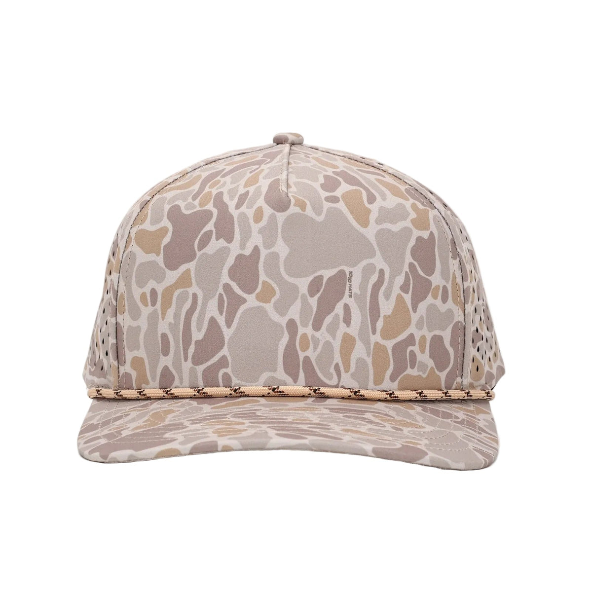 10 10 Hats 5 Panel Rope Hat - Wild Desert Camo - front view