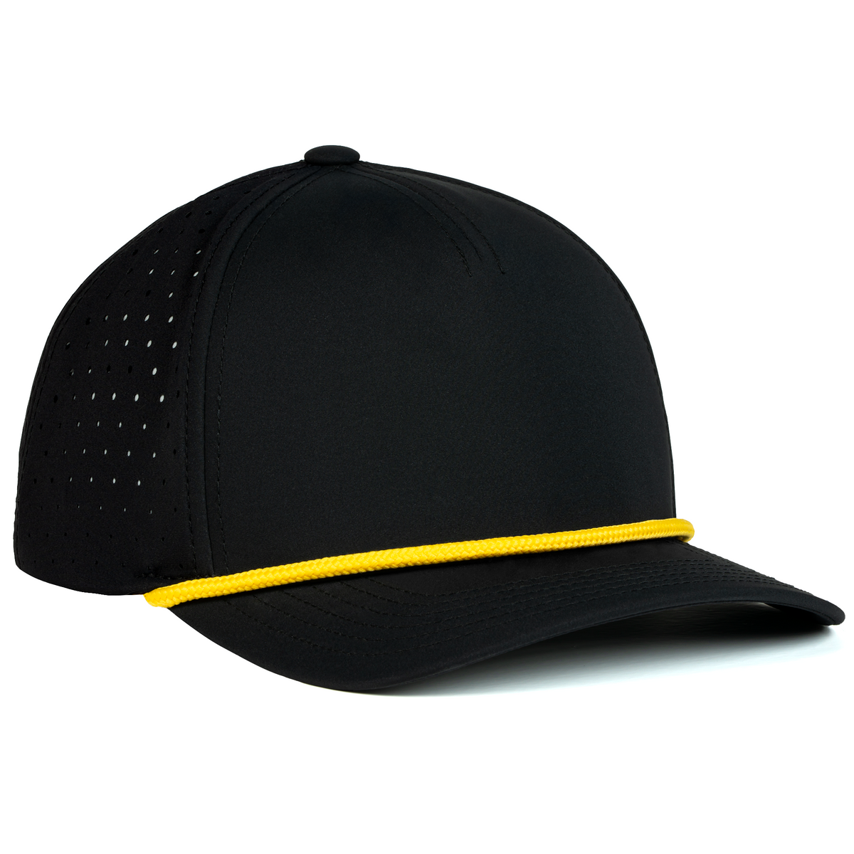Sobro – The Waterwood Perforated 5 Panel - Black/Gold - product view