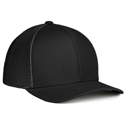Sobro – The Waterwood Trucker 6 Panel - Black - product view