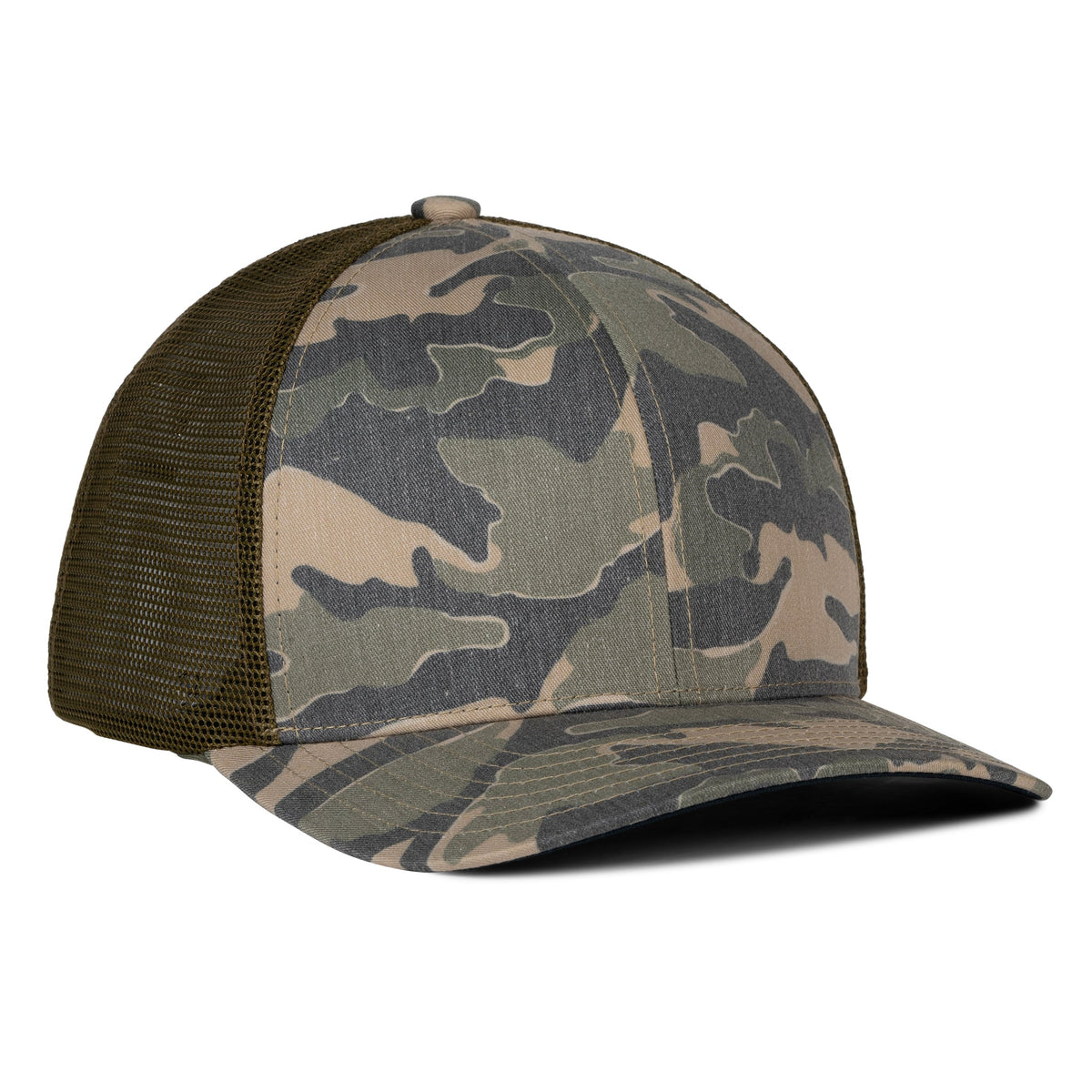 Sobro – The Waterwood Trucker 6 Panel - Treeline Camo - product view