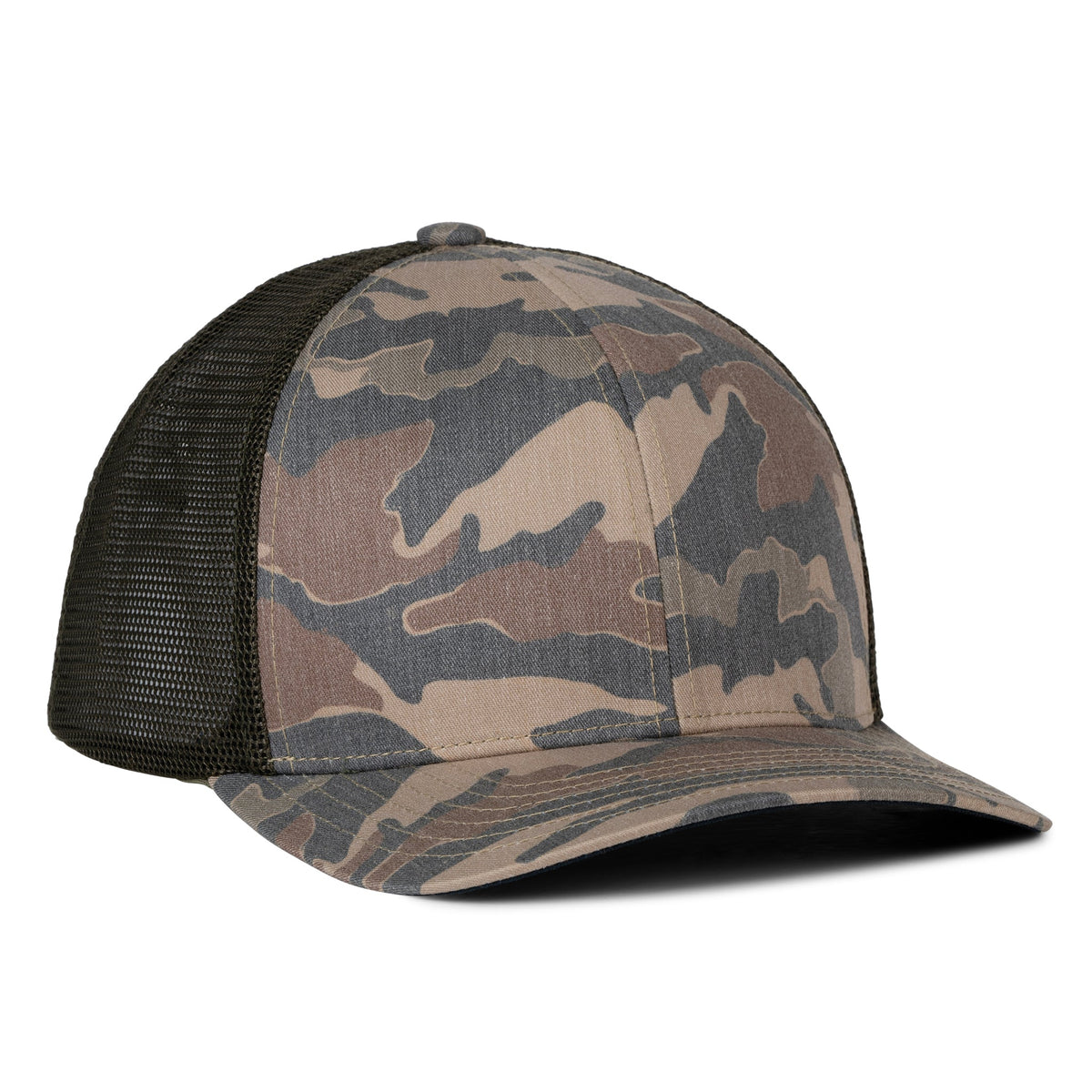 Sobro – The Waterwood Trucker 6 Panel - Woodbranch Camo - product view