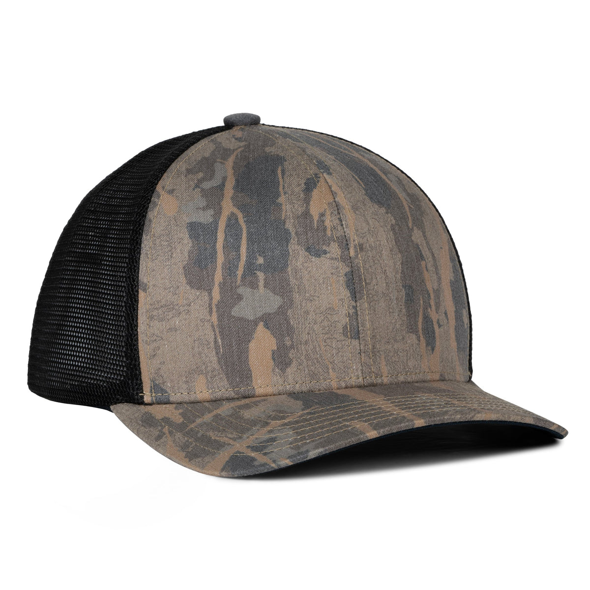 Sobro – The Waterwood Trucker 6 Panel - Barkwood Camo - product view