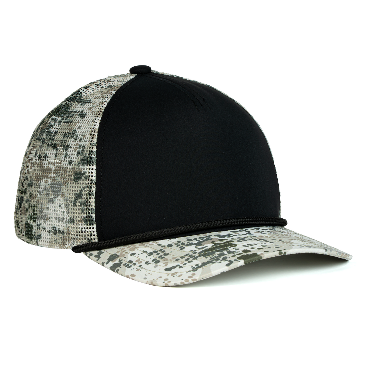Sobro – The Waterwood Trucker 5 Panel - DuckWater/Black - product view