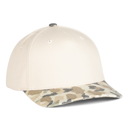 Sobro – The Waterwood 5 Panel - Sand Stone & Peppergrass Camo - product view