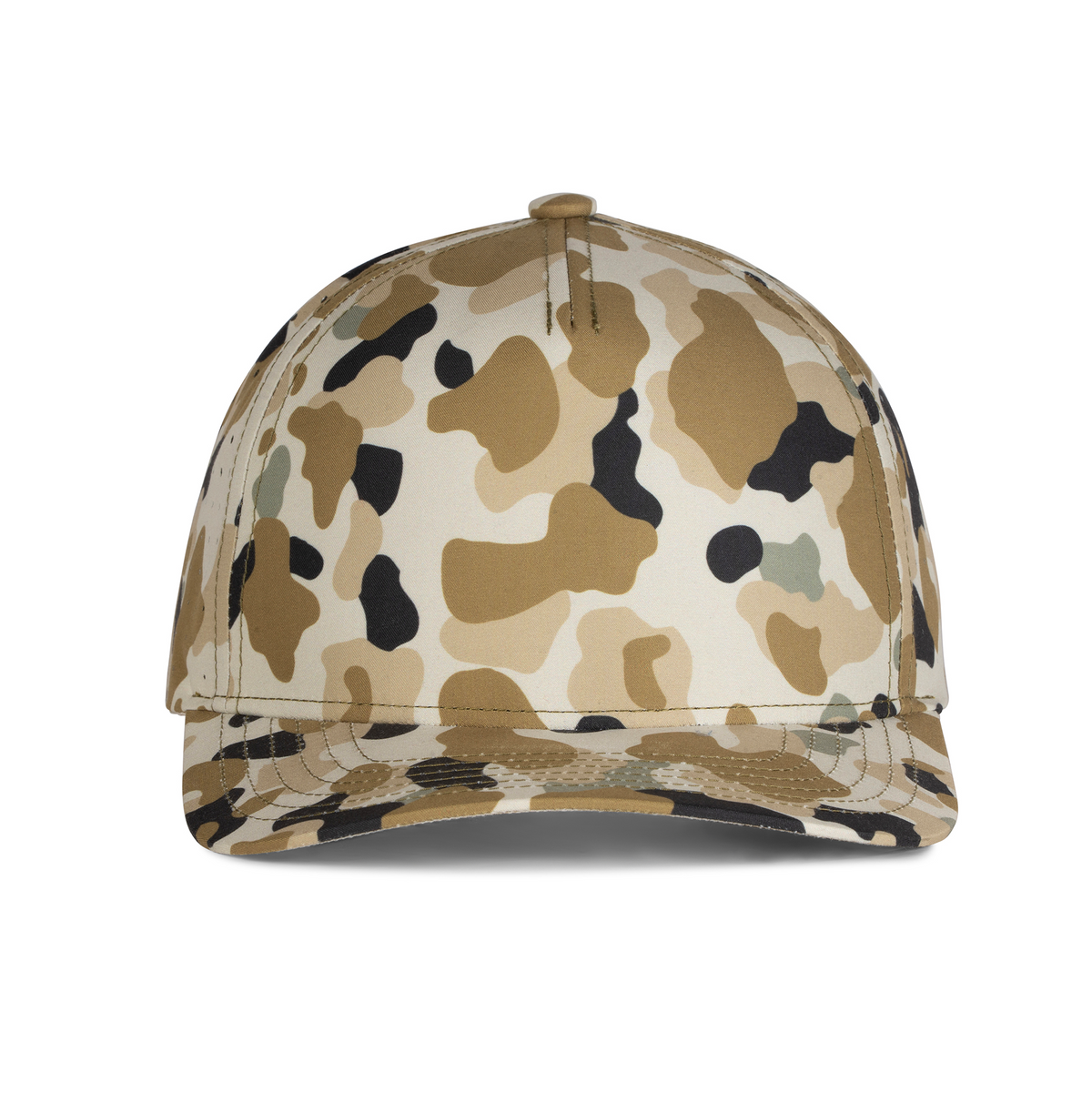 Sobro – The Waterwood Perforated 5 Panel - Peppergrass Camo - product view