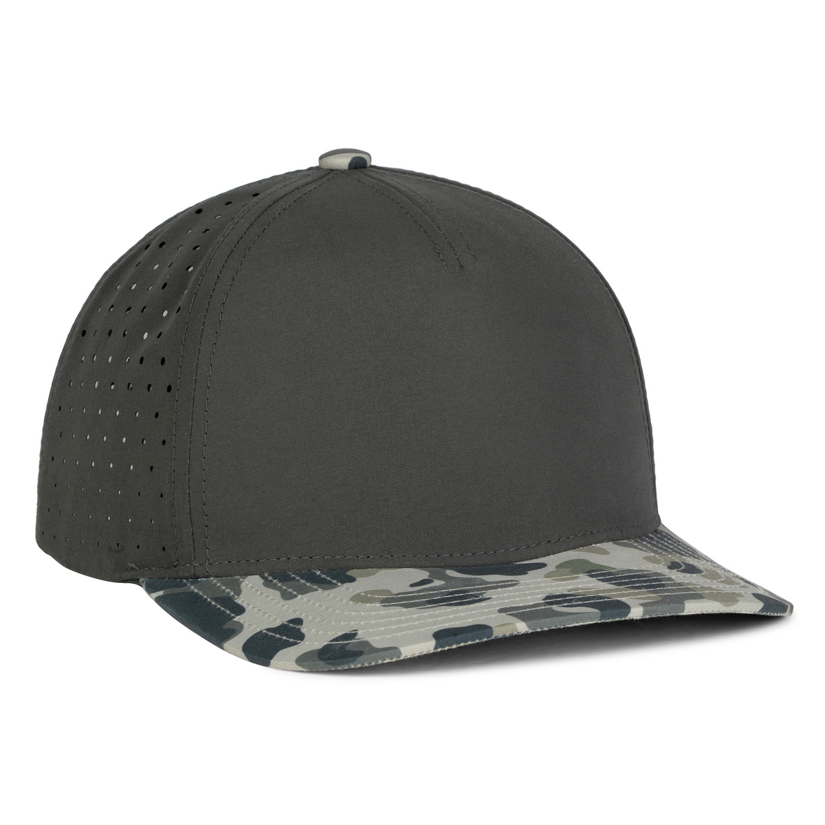 Sobro – The Waterwood Perforated 5 Panel - Coal & Ranch Camo - product view