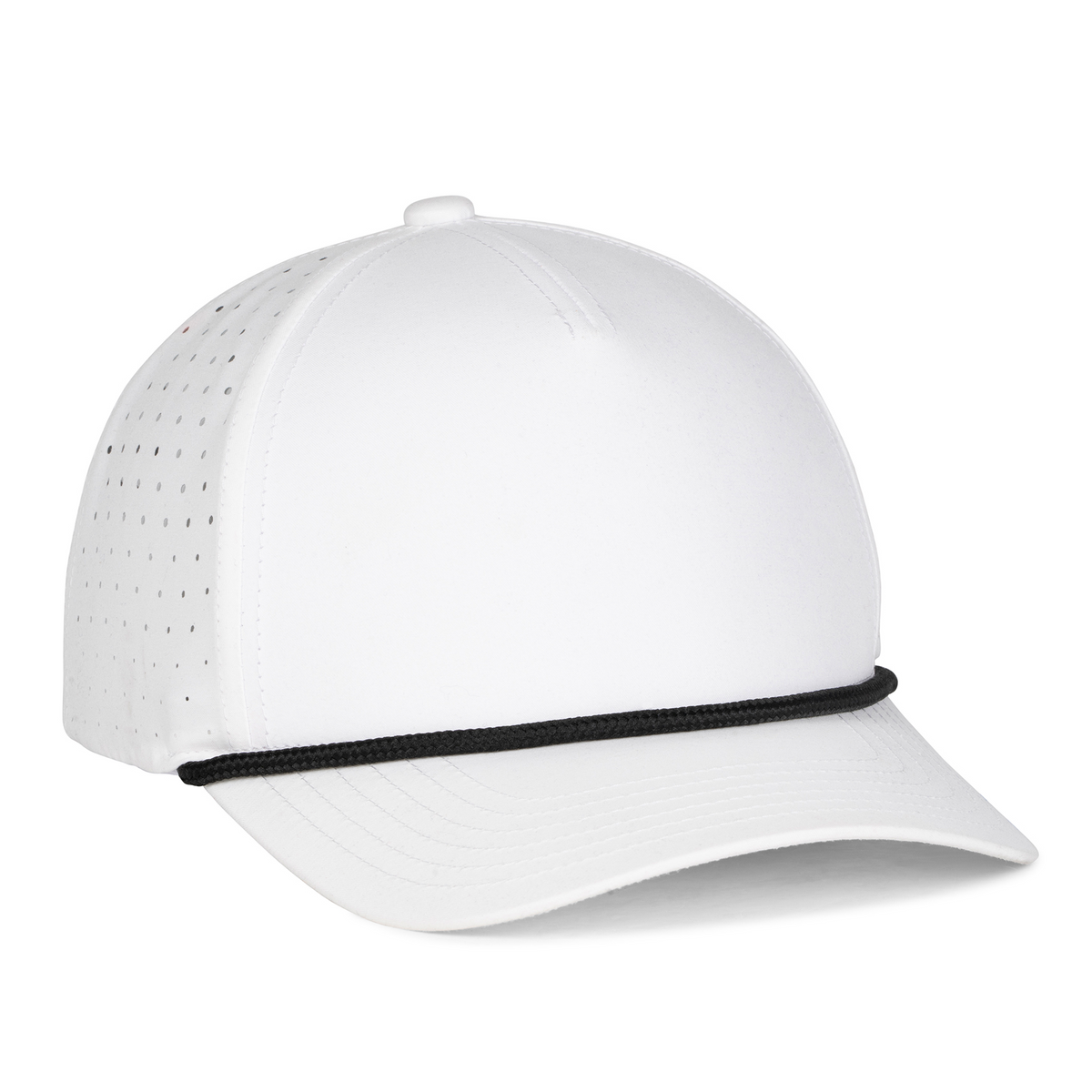 Sobro – The Waterwood Perforated 5 Panel - White/Black Rope - product view