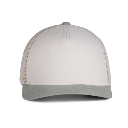 Sobro – The Waterwood Trucker 5 Panel - Stone & Seafoam - product view