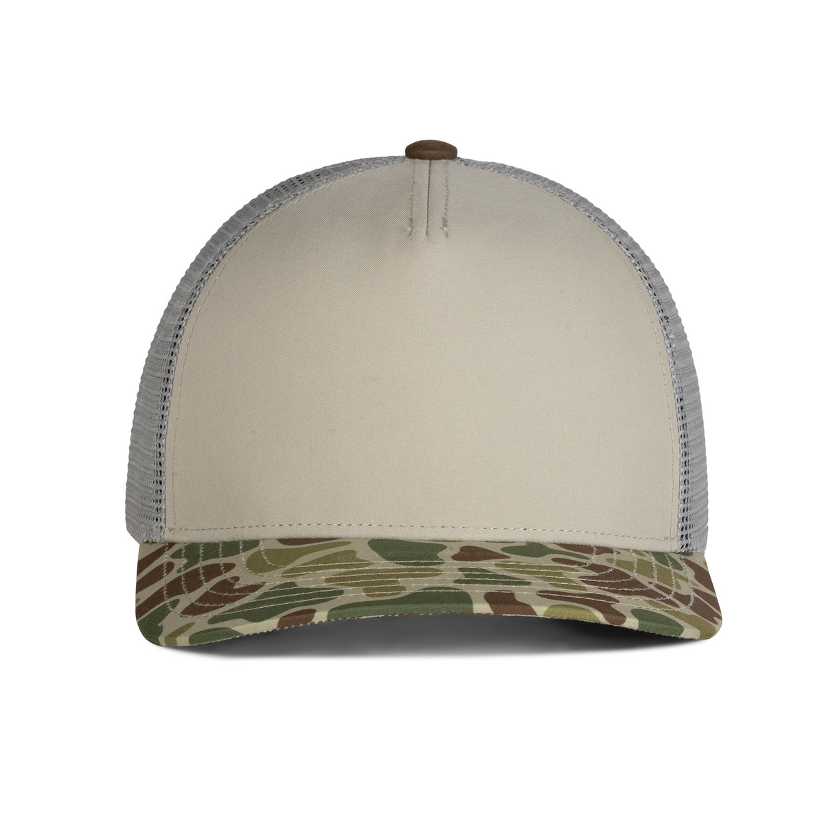 Sobro – The Waterwood Trucker 5 Panel - Oak & Buck Camo - product view