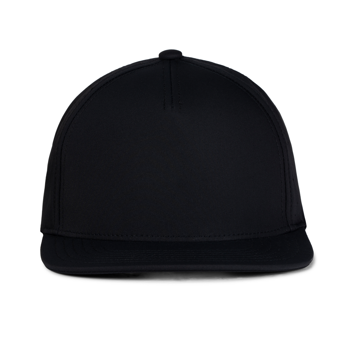 Sobro – The Waterwood Perforated Flat Bill 5 Panel - Black - product view