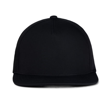Sobro – The Waterwood Perforated Flat Bill 5 Panel - Black - product view