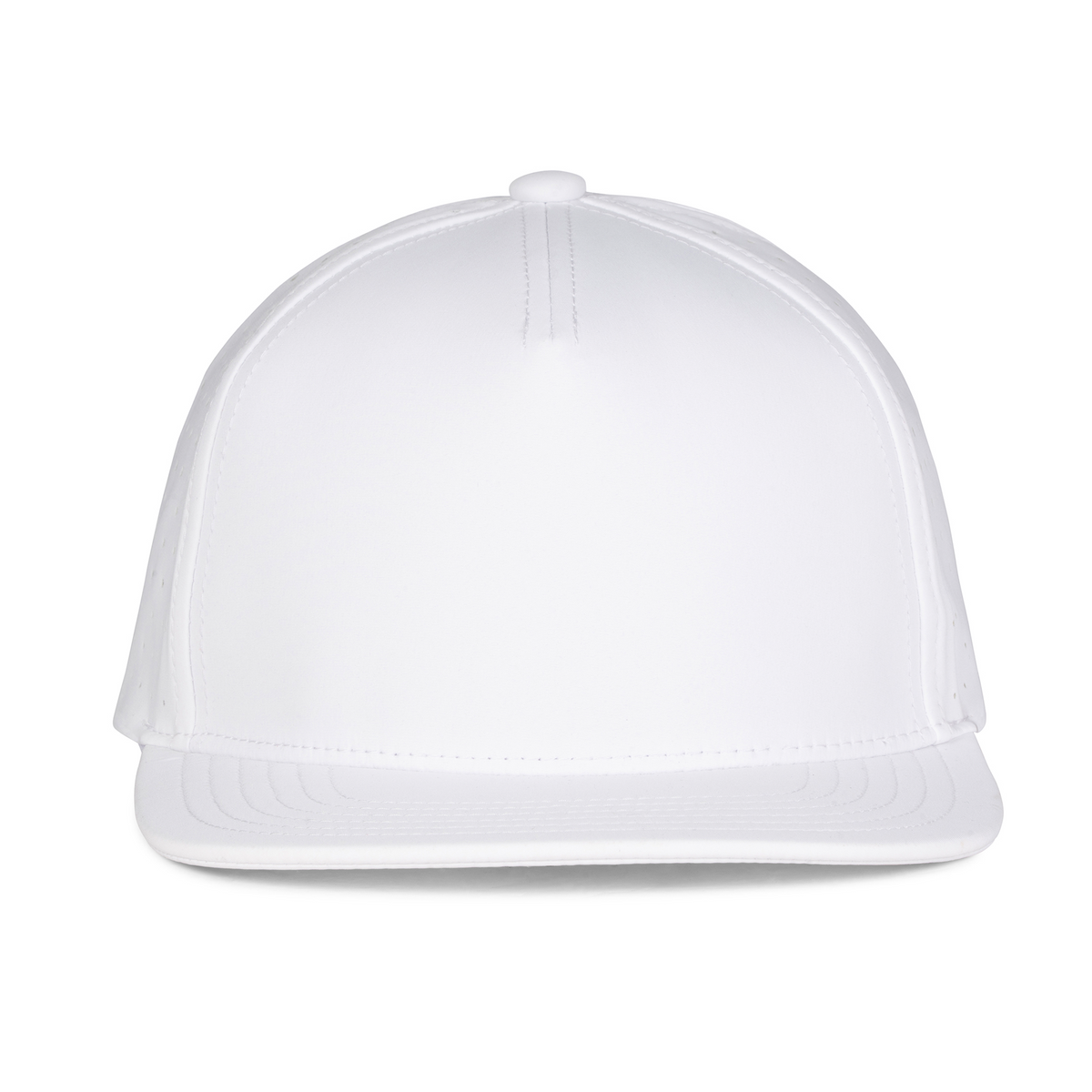 Sobro – The Waterwood Perforated Flat Bill 5 Panel - White - product view