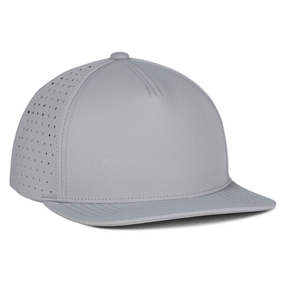 Sobro – The Waterwood Perforated Flat Bill 5 Panel - Gray - product view