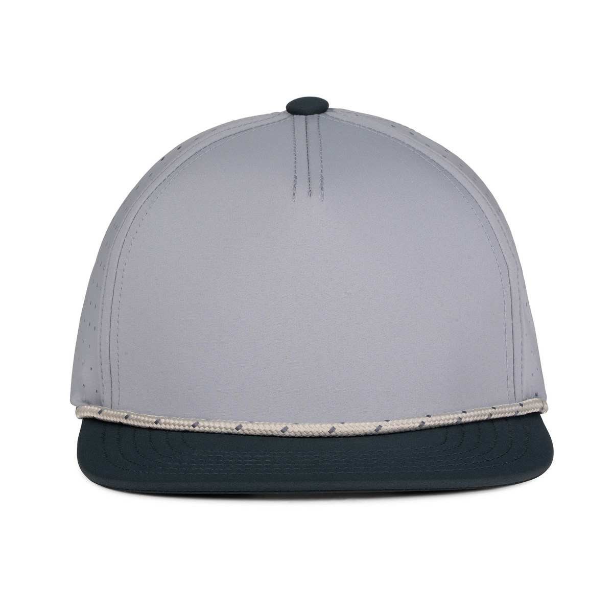 Sobro – The Waterwood Perforated Flat Bill 5 Panel - Gray/Urban Gray - product view