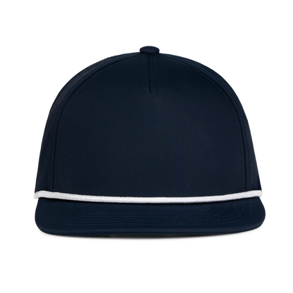 Sobro – The Waterwood Perforated Flat Bill 5 Panel - Navy - product view