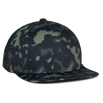 Sobro – The Waterwood Perforated Flat Bill 5 Panel - Thermal Hog - product view