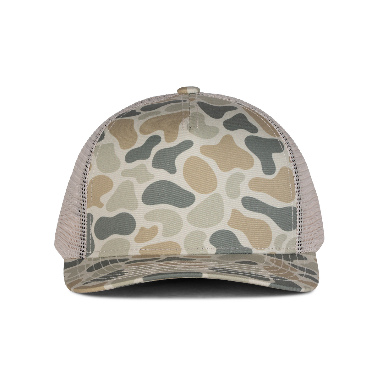 Sobro – Youth The Waterwood Trucker 5 Panel - Ranch Dust Camo - product view