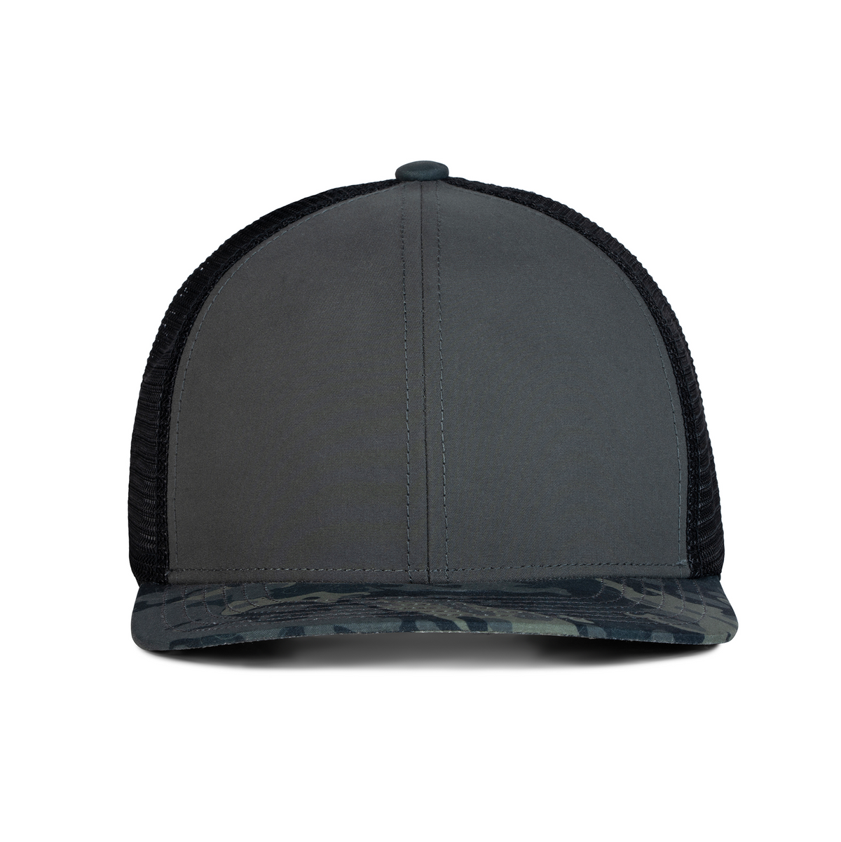 Sobro – The Waterwood Trucker 6 Panel - Coal & Thermal Camo - product view