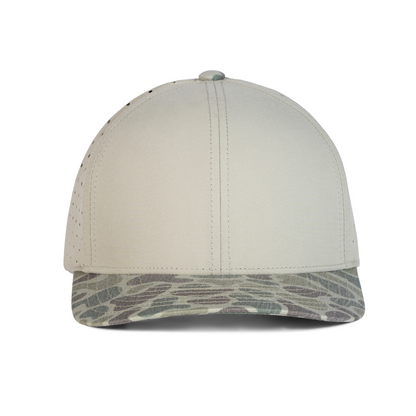 Sobro – The Waterwood Perforated 6 Panel - Oak & Buck Camo - product view