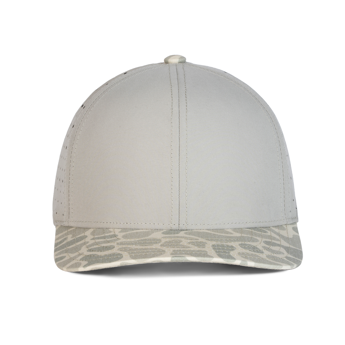 Sobro – The Waterwood Perforated 6 Panel - Fog & Coyote Camo - product view