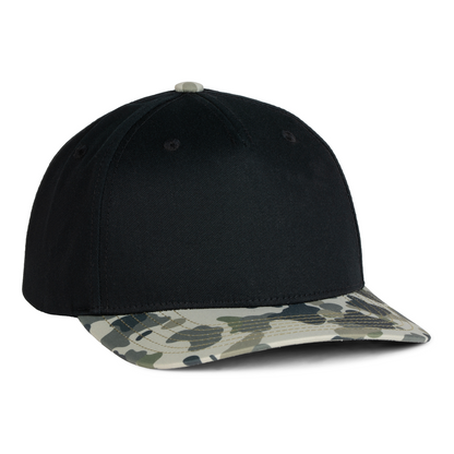 Sobro – The Waterwood 5 Panel - Black & Ranch Camo - product view
