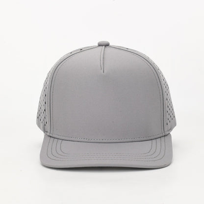 10 10 Hats – Toddler 5 Panel Waterproof Hat - Light Gray - front view