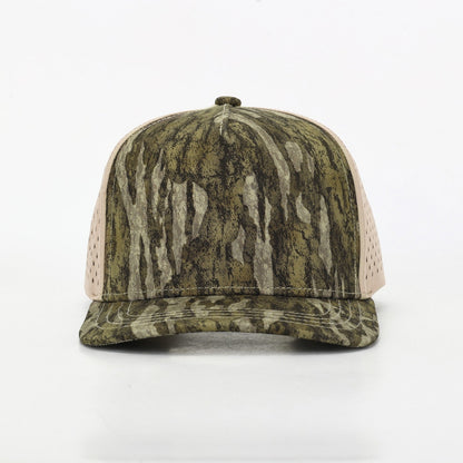 10 10 Hats – Kids 5 Panel Waterproof Hat - Bottomland Camo - front view