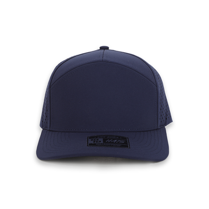 10 10 Hats – 7 Panel Waterproof Hat - True Navy - front view