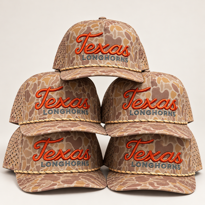 Texas-inspired embroidered waterproof rope hats – group display